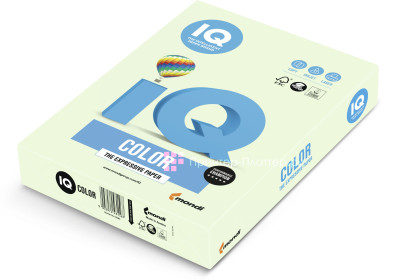 Бумага Mondi IQ Color Pale GN27, матовая, A3 (297 x 420 мм), 80 г/кв.м, светло-зеленая (500 листов)