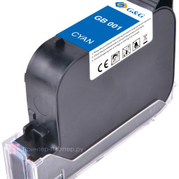 Картридж GandG GB-001C (cyan), 42 мл
