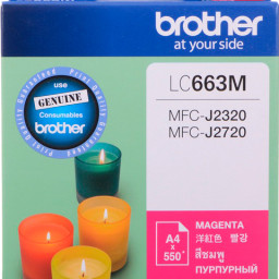 Картридж Brother LC663M (magenta), 550 стр.