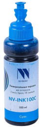 Чернила NV PRINT универсальные на водной основе NV-INK100C для аппаратов Canon, 100 мл, Cyan