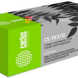 Картридж лазерный Cactus CS-TK310 черный (12000 стр.) для Kyocera Mita FS 2000/2000D/2000DN/2000DTN/3900/3900DN/3900DTN/4000