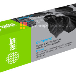 Картридж лазерный Cactus CS-TN217C голубой (2300стр.) для Brother HL3230/DCP3550/MFC3770