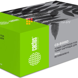 Тонер-картридж Cactus Toner CS-B205D для Xerox B205, B210, B215 (black), 2 х 6000 стр.
