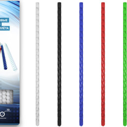 Пружины Bulros пластиковые, диаметр 10мм, красные, 100шт