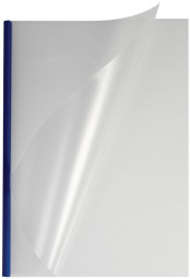Обложки OPUS C-Bind easyCover, A4, 5 мм, мягкие, матовые полупрозрачные, синие, 40 шт.