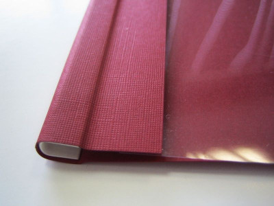 Обложки OPUS C-Bind SoftClear C, A4, 16 мм, мягкие, бордовые, 10 шт.