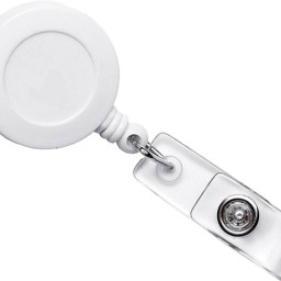 Office Kit держатели для бейджа, пропуска, с рулеткой, белый, 50 шт.