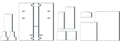 Brother набор универсальных столиков для печати на широком спектре изделий