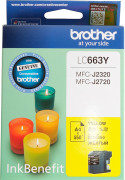 Картридж Brother LC663Y (yellow), 550 стр.