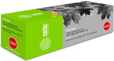 Картридж лазерный Cactus CS-C047 черный (1600стр.) для Canon LBP112/LBP113W