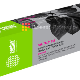 Картридж лазерный Cactus CS-TN217M пурпурный (2300стр.) для Brother HL3230/DCP3550/MFC3770