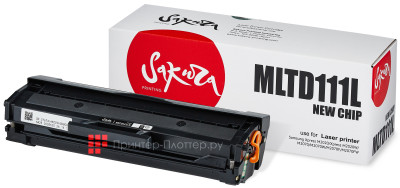 Тонер-картридж SAKURA MLTD111L-N для Samsung, Xpress SL-M2020/2022/2026/2070/2071/2074/2077 (black), 2000 стр. (обновленный чип)