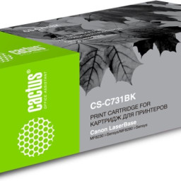 Картридж лазерный Cactus CS-C731BK черный (1600стр.) для Canon LB i-Sensys MF8230/MF8280