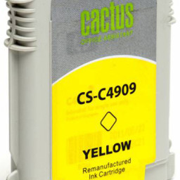 Картридж струйный Cactus CS-C4909 №940 желтый (30 мл) для HP DJ Pro 8000/8500
