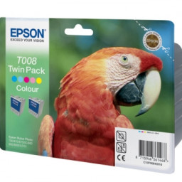 Картридж Epson T008 комплект (colour) 2шт
