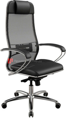 Офисное кресло Метта Samurai SL-1, вес пользователя 150 кг (черный)