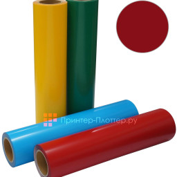 Термопленка ECO ПВХ-03, красная, 510 мм x 25 м