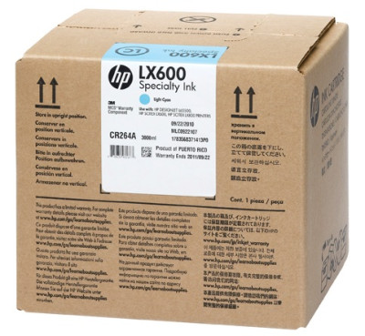 Чернила HP 3M LX600 Latex Specialty Ink Cartridge (Light Cyan), 3 л