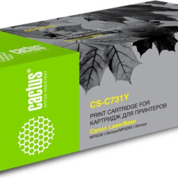 Картридж лазерный Cactus CS-C731Y желтый (1800стр.) для Canon LB i-Sensys MF8230/MF8280
