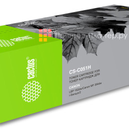 Картридж лазерный Cactus CS-C051H черный (4100стр.) для Canon LBP 162dw/MF 264dw/267dw/269dw