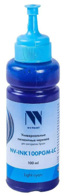 Чернила NV PRINT пигментные NV-INK100PGM-LC для аппаратов Epson, 100 мл, Light Cyan