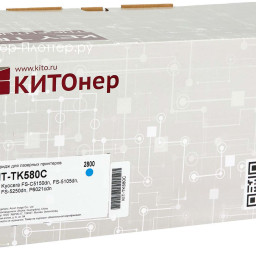 Тонер-картридж КИТОнер KIT-TK580C (cyan), 2800 стр. (PP100998)