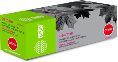 Картридж лазерный Cactus CS-C731M пурпурный (1800стр.) для Canon LB i-Sensys MF8230/MF8280