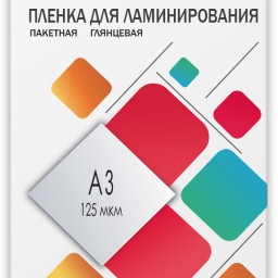 Пленка для ламинирования пакетная Гелеос, 303 x 426 мм, 125 мкм, глянцевая, 100 шт.