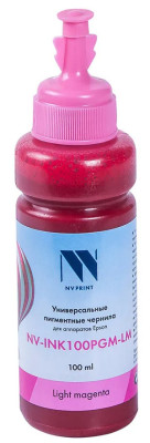 Чернила NV PRINT пигментные NV-INK100PGM-LM для аппаратов Epson, 100 мл, Light Magenta