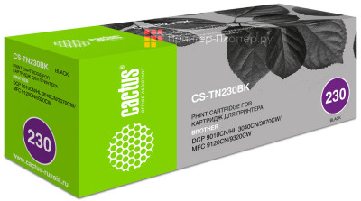 Картридж лазерный Cactus CS-TN230BK черный (2200стр.) для Brother HL-3040/3070/DCP-9010/MFC-9120