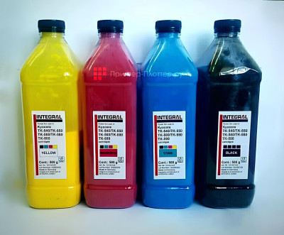 Тонер Integral Toner TK-540, 550, 560, 580, 590, 865 для Kyocera (magenta), 500 г