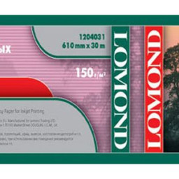Бумага с покрытием Lomond XL Glossy Paper, глянцевая, 150 г/кв.м, 610 мм, 30 м