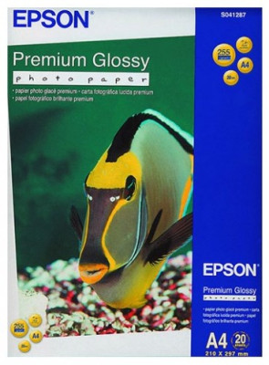 Бумага Epson Premium Glossy Photo Paper, глянцевая, A4 (210 x 297 мм), 255 г/кв.м (20 листов)