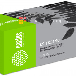 Картридж лазерный Cactus CS-TK3190 черный (25000 стр.) для Kyocera Ecosys P3055dn/P3060dn