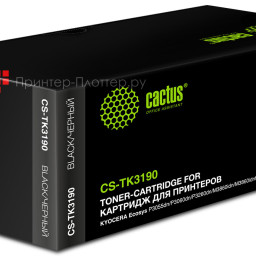 Картридж лазерный Cactus CS-TK3190 черный (25000 стр.) для Kyocera Ecosys P3055dn/P3060dn
