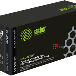 Тонер-картридж Cactus Toner CS-C057BK для Canon i-SENSYS (black), 3100 стр.