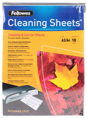 Fellowes чистящий лист для очистки валов ламинатора, 10 шт.
