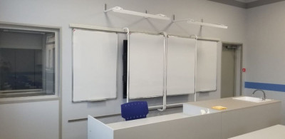 PolyGlide рельсовая система Slide Mono-1 для ЖК-панелей и интерактивных досок 75–94 КР 230 (Р-маркер, Н-маркер)