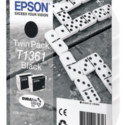 Картридж Epson T1361 комплект (black) 2шт