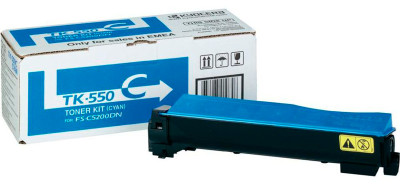 Тонер-картридж Kyocera Toner Kit TK-550C (cyan), 6000 стр. (PP017876)