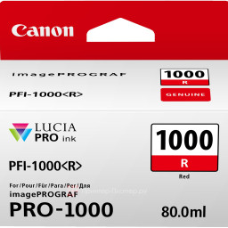 Картридж Canon PFI-1000R (red) 80 мл
