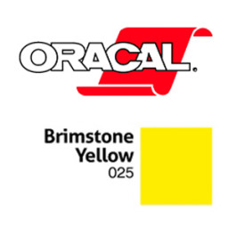 Пленка Oracal 641M F025 (желтый), 75мкм, 1260мм (1 п.м.)