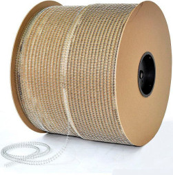 Пружины в бобине HY металлические, шаг 2:1, диаметр 3/4, серебряные, 7000 петель