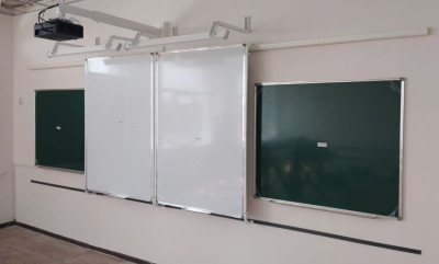 PolyGlide рельсовая система Slide Mono-1 для ЖК-панелей и интерактивных досок 75–94 КР 230 (Р-маркер, Н-мел)