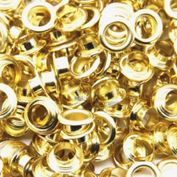 Люверсы для пассатижей Warrior для 33100, 4,8 мм, золотые, 250 шт.