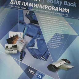 Пленка для ламинирования пакетная Bulros, 303 х 426 мм, 150 мкм, глянцевая, самоклеящаяся, 100 шт.