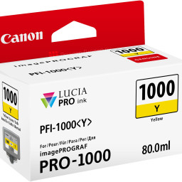 Картридж Canon PFI-1000Y (yellow) 80 мл
