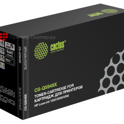 Картридж лазерный Cactus CS-Q5949X черный (6000 стр.) для HP LJ 1320/3390/3392