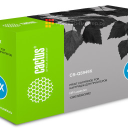 Картридж лазерный Cactus CS-Q5949X черный (6000 стр.) для HP LJ 1320/3390/3392