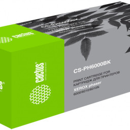 Картридж лазерный Cactus CS-PH6000BK 106R01634 черный (2000 стр.) для Xerox Phaser 6000/6010